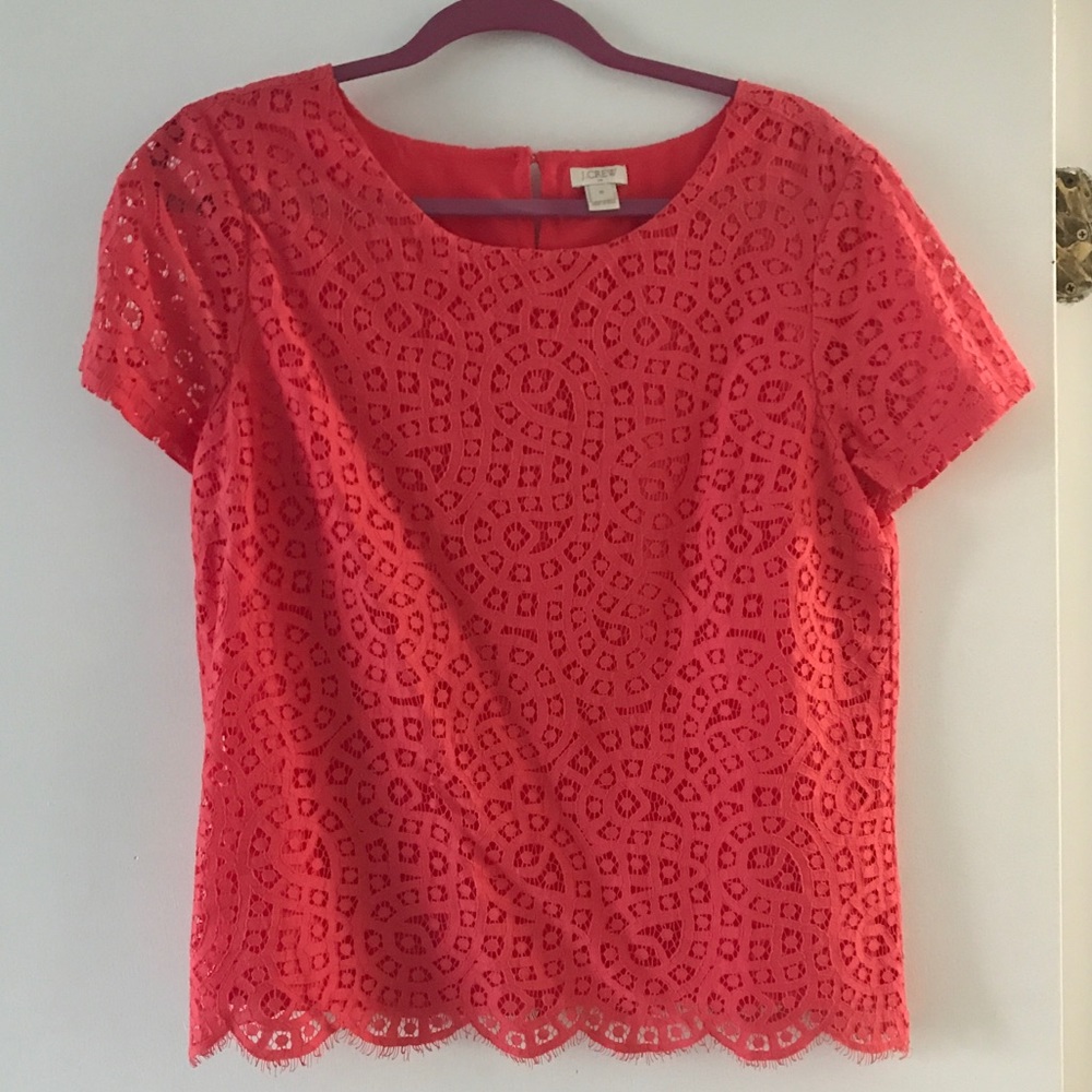 J. Crew Lace Top Size Medium